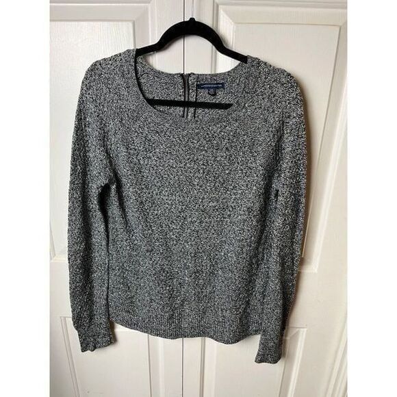 American Eagle Outfitters Knit Sweater Women Large Gray Long Sleeves Pullover - Picture 1 of 4